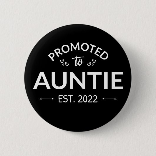 Badge Rond 5 Cm Promu À Tante Est. 2022 II (Devant)