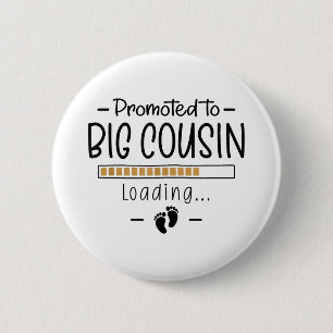 Badge Rond 5 Cm Promu Au Gros Cousin - 1ère Annonce De Grossesse