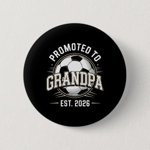 Badge Rond 5 Cm Promu Grand-père Est 2026 Football Grand-père _1