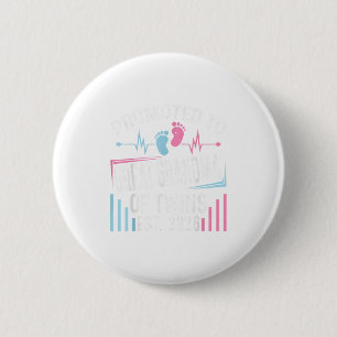 Badge Rond 5 Cm Promue Grand-mère de jumeaux Est 2026 Baby S