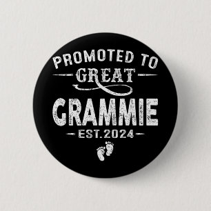 Badge Rond 5 Cm Promue Grande Grammie 2024 Fête des Mères Première
