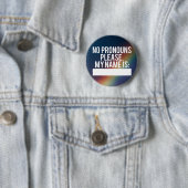 Badge Rond 5 Cm "Pronom ne satisfait pas" le bouton (En situation)