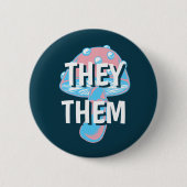 Badge Rond 5 Cm Pronononononononononosés Transgenre (Devant)