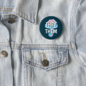 Badge Rond 5 Cm Pronononononononononosés Transgenre (En situation)