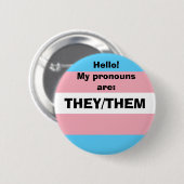 Badge Rond 5 Cm Pronoun personnalisable (Devant & derrière)