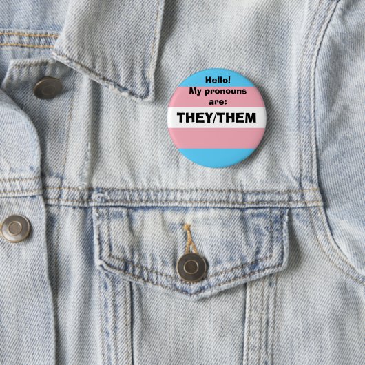 Badge Rond 5 Cm Pronoun personnalisable (En situation)