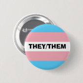 Badge Rond 5 Cm Pronoun personnalisable (Devant & derrière)