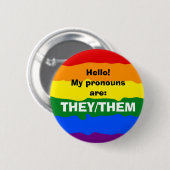 Badge Rond 5 Cm Pronoun personnalisable (Devant & derrière)