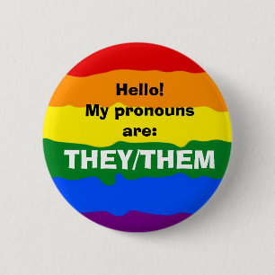Badge Rond 5 Cm Pronoun personnalisable