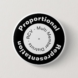 Badge Rond 5 Cm Proportional Representation circular button