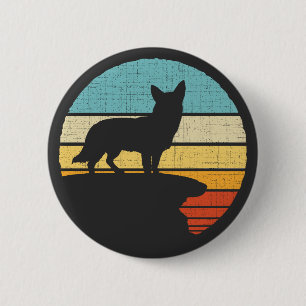 Badge Rond 5 Cm Propriétaire Suédoise Vall Retro Vintage Chien Pup