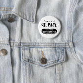 Badge Rond 5 Cm Propriété de Saint Paul (En situation)
