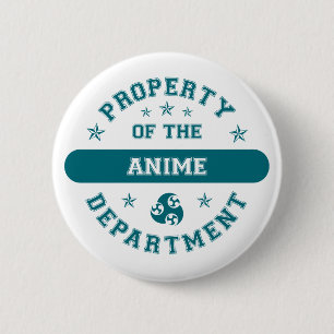 Badge Rond 5 Cm Propriété du département d'Anime