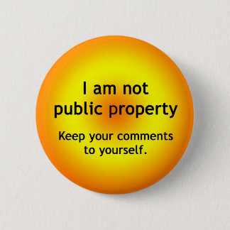 Badge Rond 5 Cm Propriété non publique