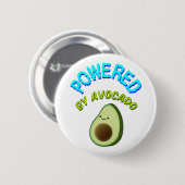 Badge Rond 5 Cm Propulsé Par Avocado (Devant & derrière)