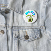 Badge Rond 5 Cm Propulsé Par Avocado (En situation)