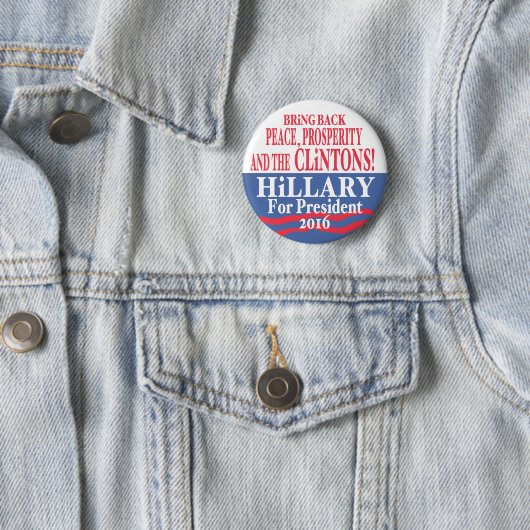 Badge Rond 5 Cm Prospérité 2016 de Hillary Clinton (En situation)