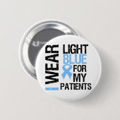 Badge Rond 5 Cm Prostate Cancer Light Blue Ribbon patients (Devant & derrière)