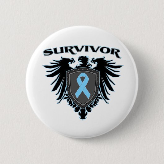 Badge Rond 5 Cm Prostate Cancer Survivor Crest (Devant)