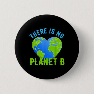 Badge Rond 5 Cm Protection de l'environnement, Cœur Terre, Il n'y