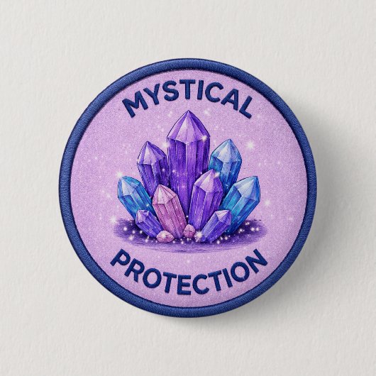 Badge Rond 5 Cm Protection Mystique (Devant)