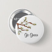 Badge Rond 5 Cm Protéger l'environnement (Devant & derrière)