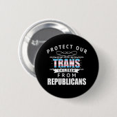 Badge Rond 5 Cm Protéger les enfants trans (Devant & derrière)