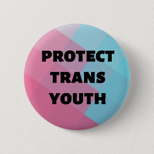 Badge Rond 5 Cm Protégez le bouton de diversité de genre de la