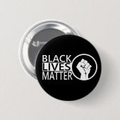 Badge Rond 5 Cm Protestation noire de #blacklivesmatter de matière (Devant & derrière)