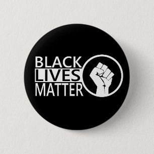 Badge Rond 5 Cm Protestation noire de #blacklivesmatter de matière