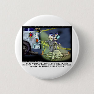 Badge Rond 5 Cm Protocole Possum Dons Amusants Tee - shirts et Obj