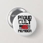 Badge Rond 5 Cm Proud Cult 45 Member (Devant & derrière)