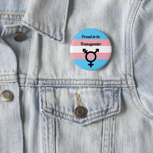 Badge Rond 5 Cm Proud to be transgenre | Pride (En situation)