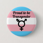Badge Rond 5 Cm Proud to be transgenre | Pride (Devant)