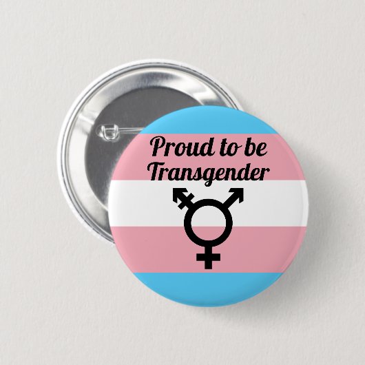Badge Rond 5 Cm Proud to be transgenre | Pride (Devant & derrière)