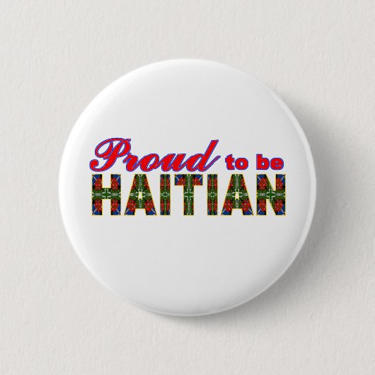 Badge Rond 5 Cm proudhaitian02r (Devant)