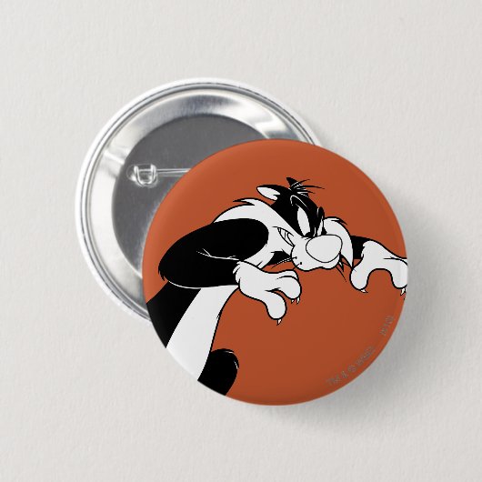 Badge Rond 5 Cm Prowling SYLVESTER™ (Devant & derrière)