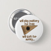 Badge Rond 5 Cm Psaltery de jeu pour libre (Devant & derrière)