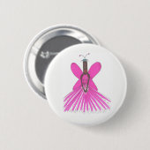 Badge Rond 5 Cm Pseudo Pin de Ballgown de rose de célébrité de SBM (Devant & derrière)