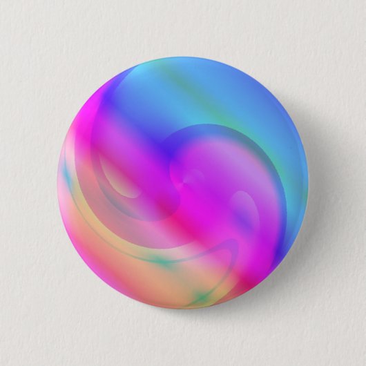 Badge Rond 5 Cm Psychédélique (Devant)