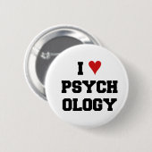 BADGE ROND 5 CM PSYCHOLOGIE DU ♥ I (Devant & derrière)