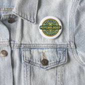 Badge Rond 5 Cm Psychologue authentique (En situation)