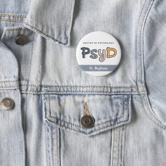 Badge Rond 5 Cm Psychologue PsyD sur mesure (En situation)