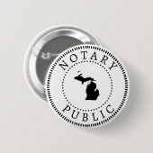 Badge Rond 5 Cm Publique du Michigan (Devant & derrière)