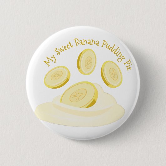 Badge Rond 5 Cm Pudding de banane (Devant)