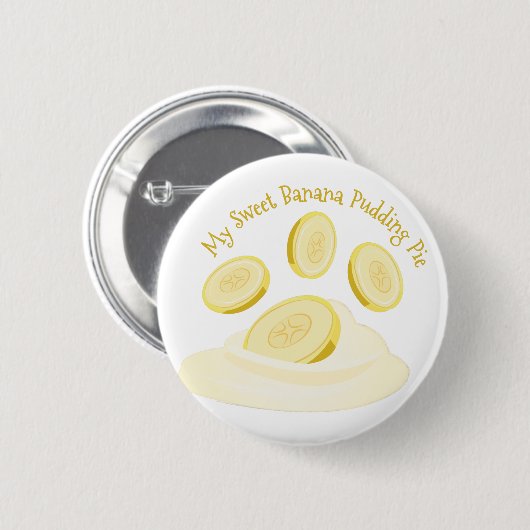 Badge Rond 5 Cm Pudding de banane (Devant & derrière)