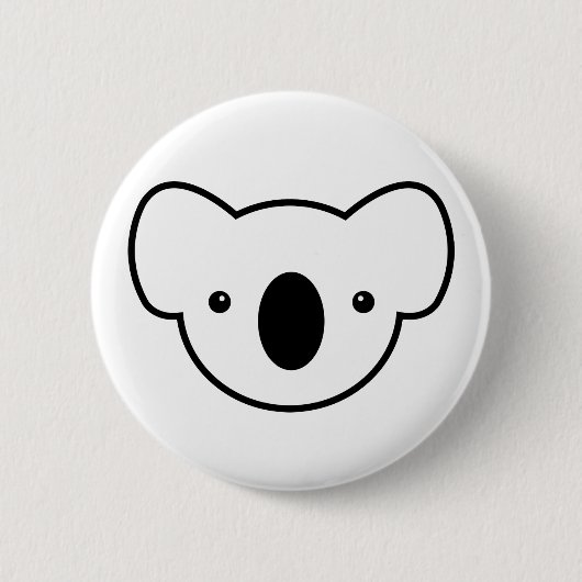 Badge Rond 5 Cm Pudding le koala (Devant)