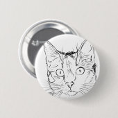 Badge Rond 5 Cm Puddy Cat (Devant & derrière)