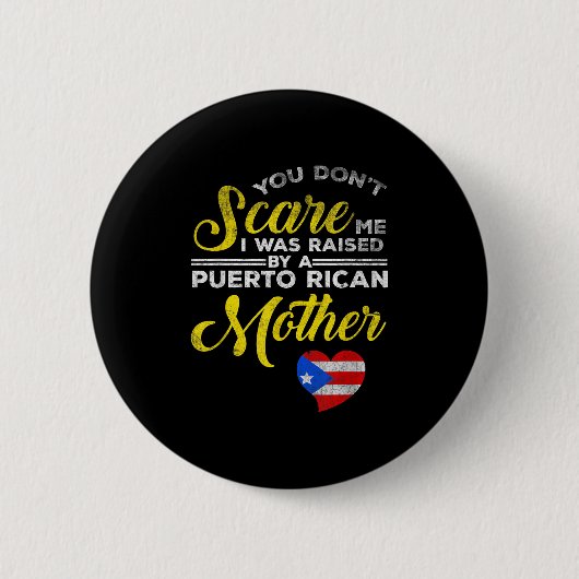 Badge Rond 5 Cm Puerto Rican Funny Quote Puerto Rico Pride Distres (Devant)