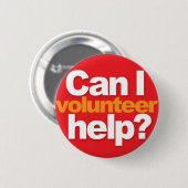 Badge Rond 5 Cm Puis-je aider ? (Devant & derrière)